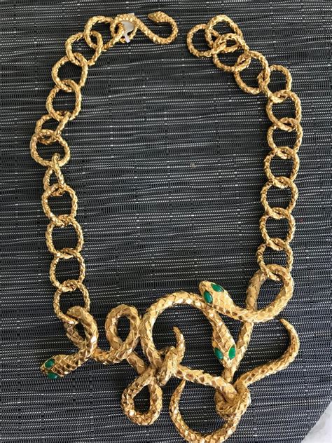 Yves Saint Laurent Snake Necklace 